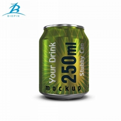 The New 250ml 8.5oz Aluminum Stubby Cans Beverage Cans With High Temperature Unp