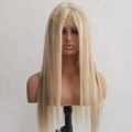 13x6 HD lace front wig blonde color virgin european human hair wig 12 inch