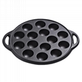 19 hole Cast Iron Takoyaki Grill Octopus