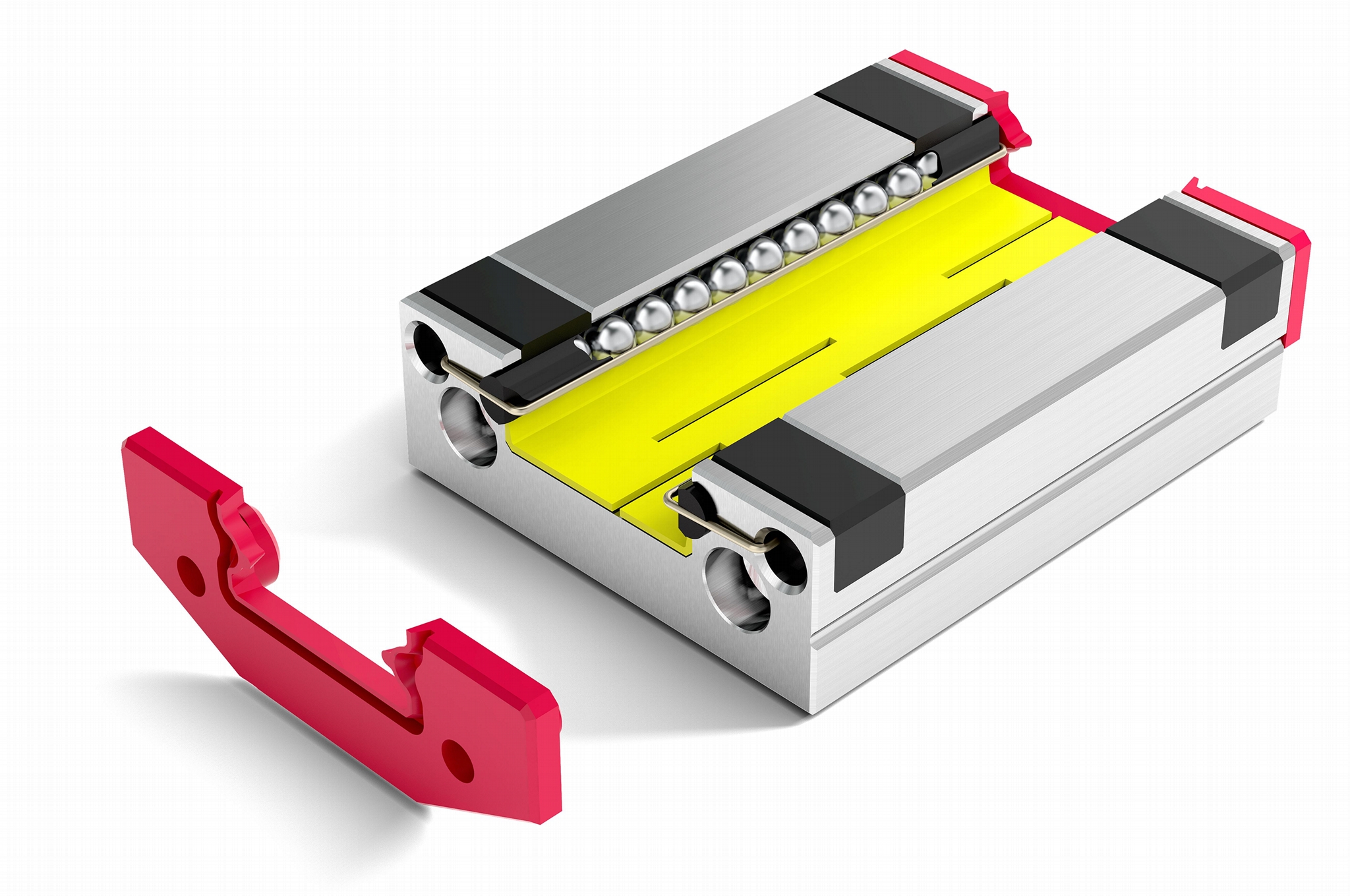 MINIRAIL 承載架帶有長久潤滑的 LUBE-S 導軌