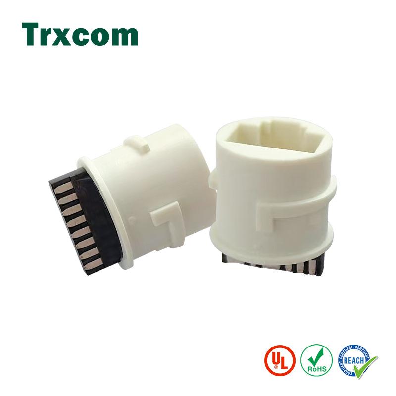  泰瑞康RJ45连接器8P8C防水母座网口连接器 安防尾线水晶头母座