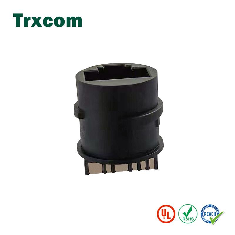 泰瑞康RJ45全塑圓形防水母座rj45焊線防水網絡連接器8pin網線插座 3