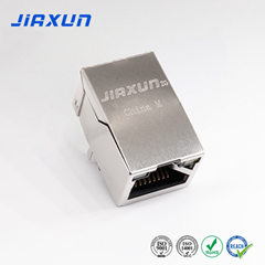 HR911130A | Single Port RJ45 8P8C Jack with 1000 Base-T Integrated Magnetics