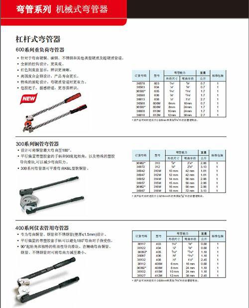 美國 RIDGID里奇600系列重負荷彎管器 3