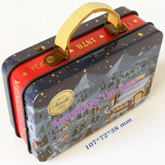 Tote metal tin box,candy tin box.chocolate tin box