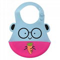 Silicone Waterproof Baby Bib 4