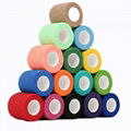 Medical cohesive bandage elastic self adhesive tape non-woven bandage breathable