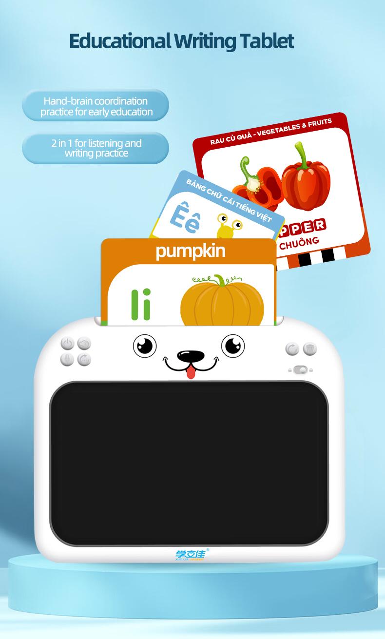 Writing Tablet Early education puzzle toy card insertion learning machine toy  3