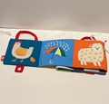 Hahaland Baby Activity Cloth Book Playmat Crinkle Toy Animals Mirror Sensory 5