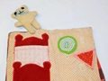 SWEET Vintage 1950s Handmade CHILDS ACTIVITY QUIET TIME Cloth Book Tricky Dogs 5
