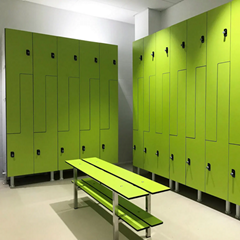 Change Room Waterproof HPL Compact Laminate Key Lock Lockers