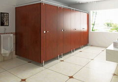 Commercial 12mm Compact Laminate Toilet Partition Cubicle