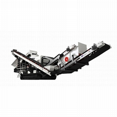 Cone crushing Crawler type mobile crusher for Mining and gravel with high output