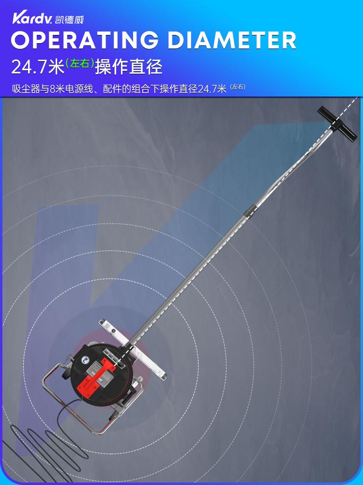凯德威吸尘器GS-3078P工业工厂边推边吸80L 3600W 5