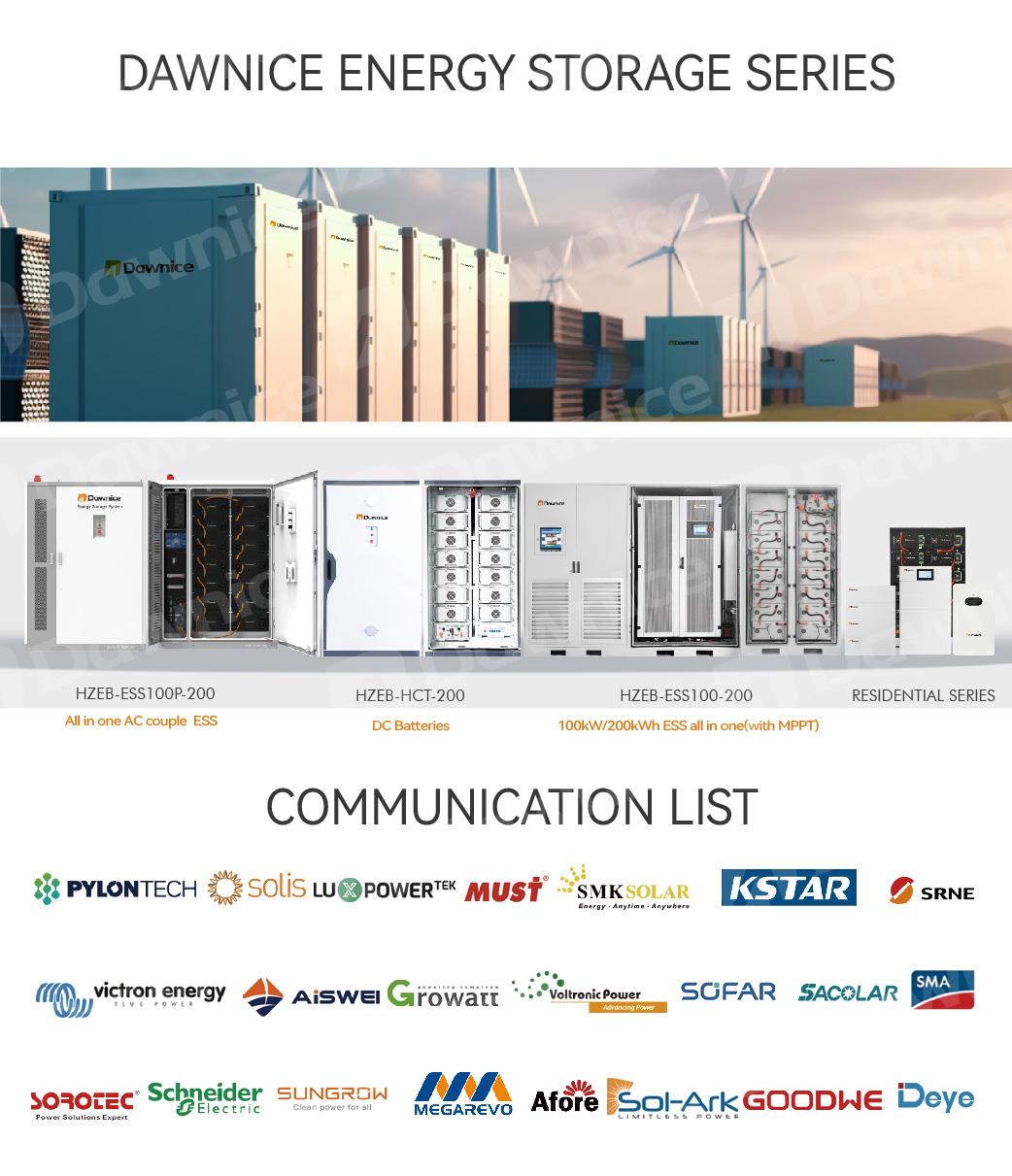 Dawnice 100kWh HV Commercial Energy Storage System 5