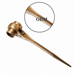 Non sparking Ratchet wrench Spud spanner