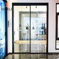 GEDELI Extremely narrow frameless tempered aluminium sliding glass door interior
