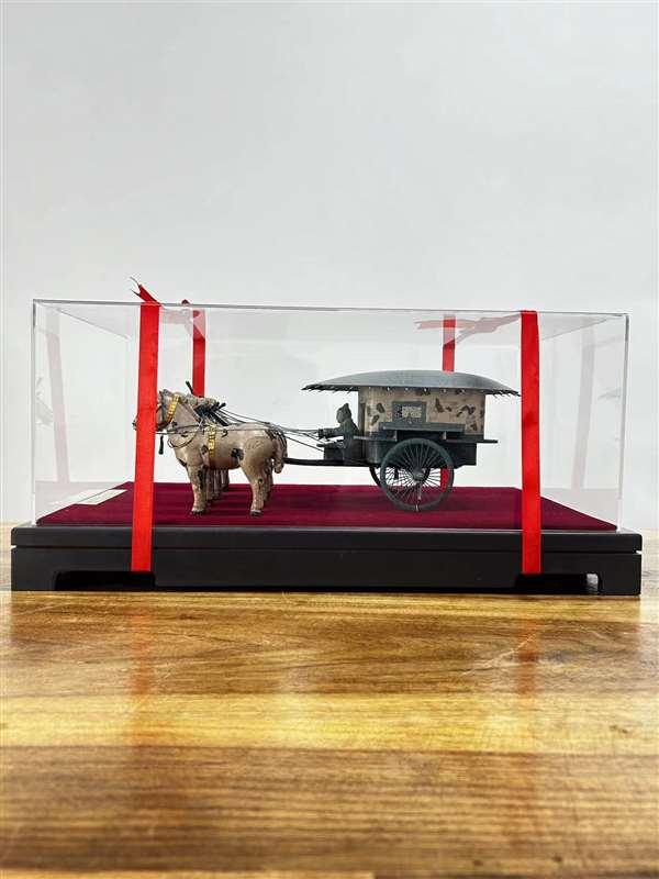 陝西西安秦始皇陵銅車馬8分之1二號銅車馬工藝品