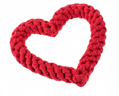 Valentine rope toy for dogs