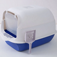 Fully Enclosed Litter Box with Door Pet Cat Toilet 2