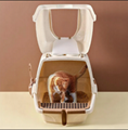 Fully Enclosed Litter Box with Door Pet Cat Toilet 6