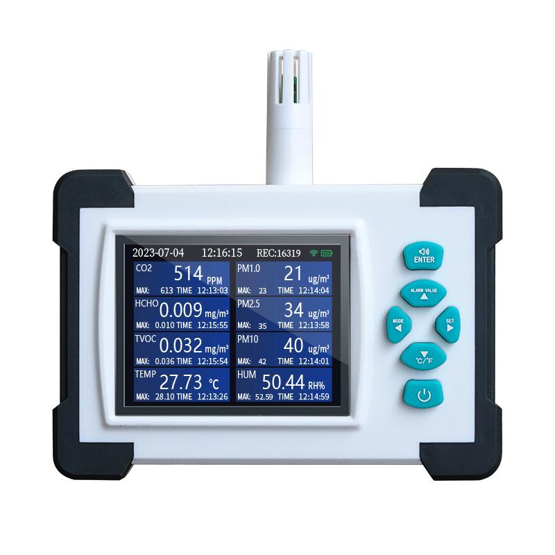 Eight in One Air Quality Monitor Wi Fi Multifunctional Formaldehyde Detector 4