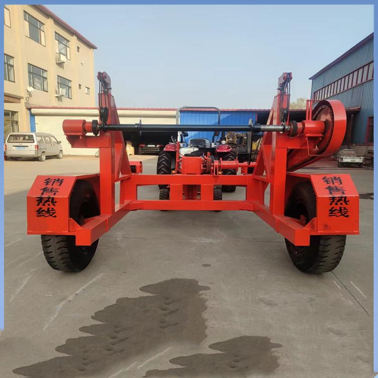 导线电缆输线拖车 液压式升降电缆放线车