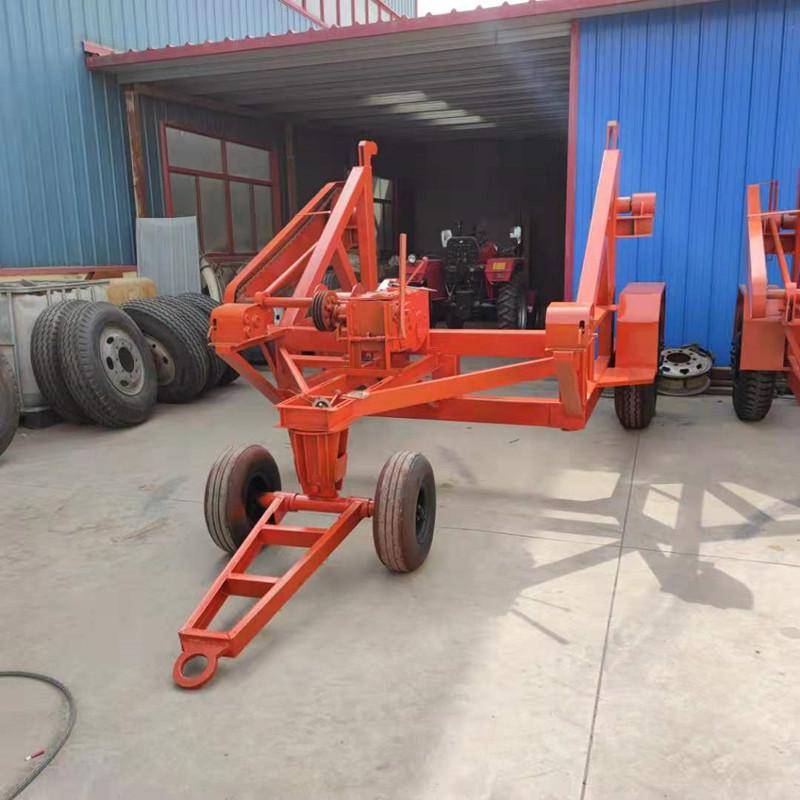 电缆线盘托运展放车 建筑液压线盘拖车
