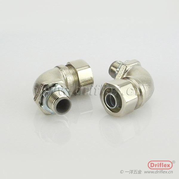 Driflex銅鍍鎳金屬軟管連接器90度彎頭M20*1.5-M50*1.5 5