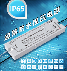 110V 220V Input 12V 24V Output High Efficiency 100W Waterproof Outdoor Ultra Thi