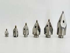 Sewer dredging hardened stainless steel ceramic core nozzle Penetrator Nozzle