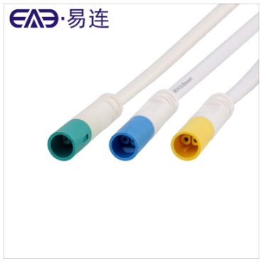 GST08i2BS2芯對接LED防水插頭連接器公母250V 6A