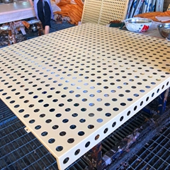 Cold cardboard round hole mesh board