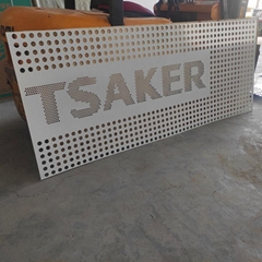 Decorative aluminum plate round hole mesh board