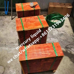 factory production 99.999% mercury/Hg silver Liquid