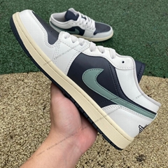 Air Jordan 1 Low WMNS AJ1 black and green retro basketball shoes