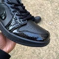 Air Jordan 1 LOW AJ1 black basketball shoes
