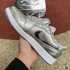 Air Jordan 1 Low Golf AJ1 golf silver casual basketball shoes