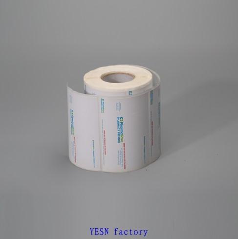LABELS Size Printing content Perforation line Rolling direction
