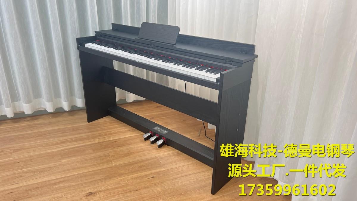 雄海科技电钢琴88键全重锤电钢琴DigitalPiano德曼电钢琴教学琴行电钢琴 2