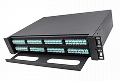 FTTH 1U 19 Rack Enclosure 144 Core MPO MTP Patch Panels ODF With Data Center