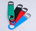 colored plastic bag opener beer bottle