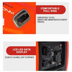 1000 Watt 2000W 3000w 5000w Small Portable Silent Inverter Type Gasoline Electri
