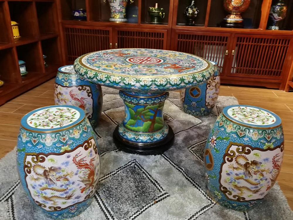 景泰蓝工艺品纯手工制作工艺品摆件景泰蓝花瓶加工