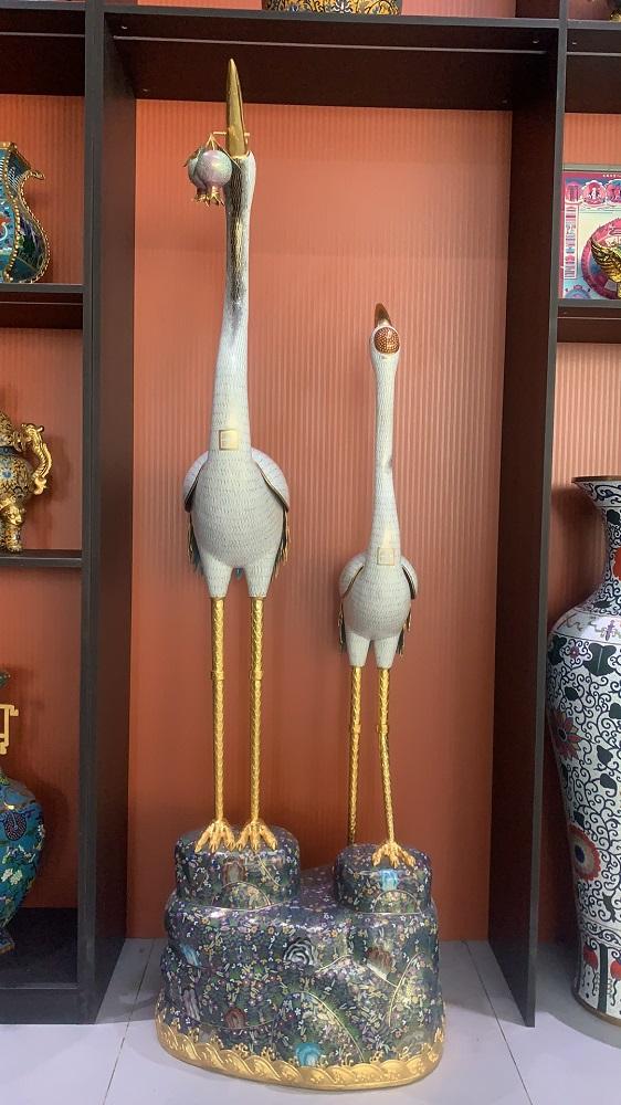 景泰蓝工艺品纯手工制作工艺品摆件景泰蓝花瓶加工 4