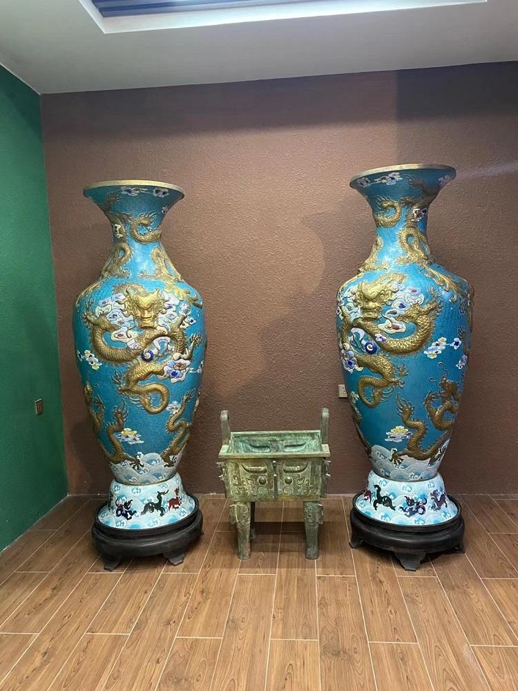 景泰藍工藝品純手工製作香爐擺件景泰藍花瓶加工定製 3