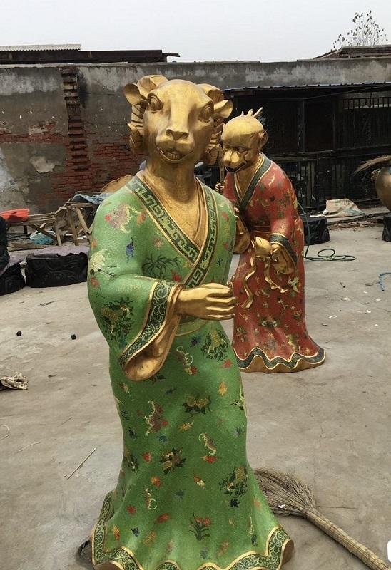 景泰藍十二生肖純手工製作景泰藍傢具裝飾擺件景泰藍花瓶加工 2