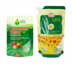 Edible Cooking Oil Packaging Pouch with Spout Wholesale