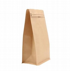 Brown Kraft Paper Flat Bottom Pouch EU Compliant Packaging Wholesale