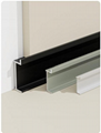 Modern Hot Sale Brushed Extrusion Baseboard Wall Cheap Mental Skirting Board 5